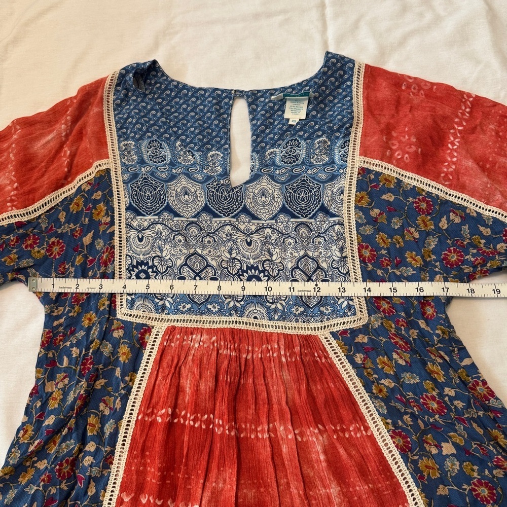 Sundance Xs Floral Patchwork Mini Shift Dress ~ B… - image 4